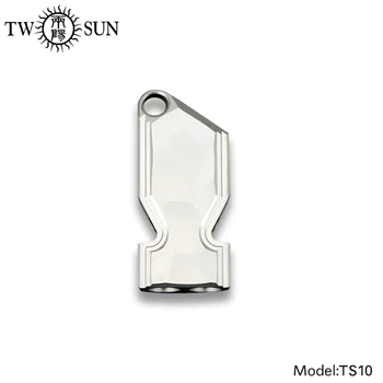 

TWOSUN TC4 Titanium Double Pipe Whistle Lifesaving Survival SOS Emergency Escape tool Outdoor Survival tool Portable EDC TS10