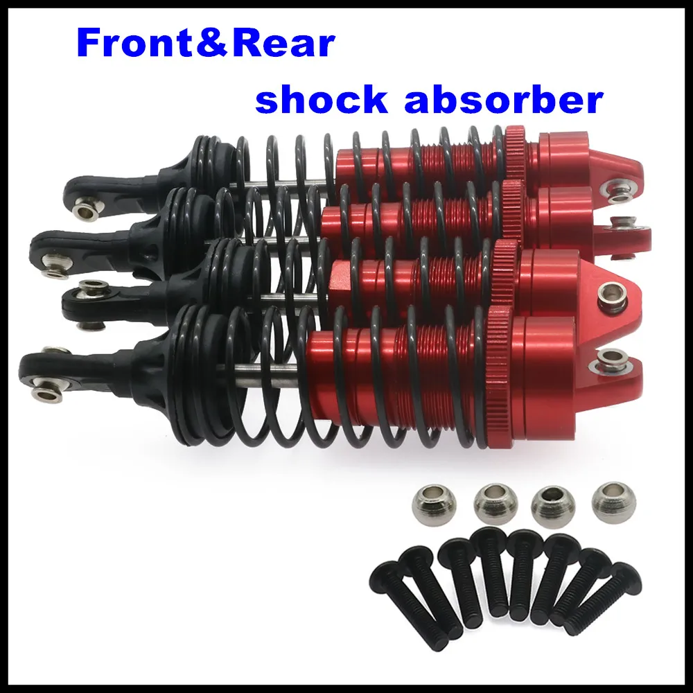 

Alloy 4pcs front&rear shock absorber damper oil filled type for rc hobby model car 1/10 Traxxas Slash 2WD short course parts