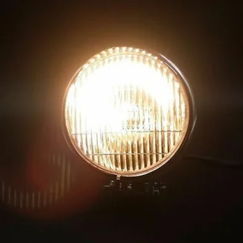 

Chrome 5inch High Low Beam Headlight Lamp For Motorcycle Cruiser Chopper ATV Small Bulbs With High/low Beams