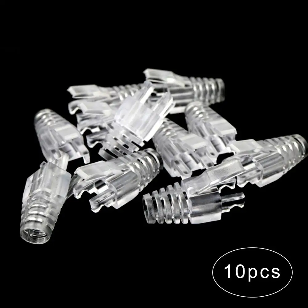 10 шт. CAT5E CAT6 RJ45 Ethernet сетевой кабель сброс напряжения сапоги Кабельный разъем