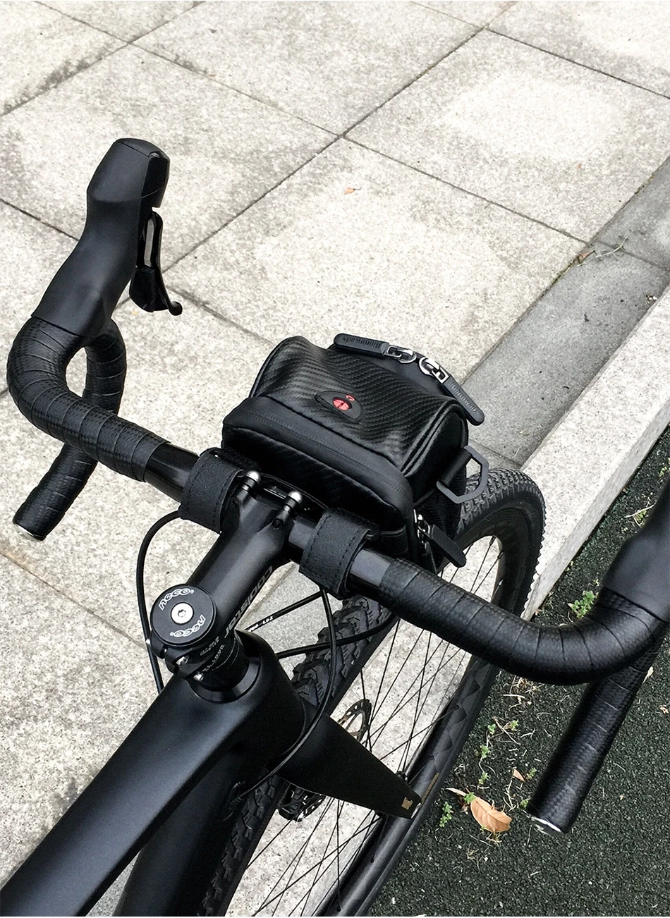 Sale RHINOWALK Bicycle Handlebar Bag Electric Bike Front Rainproof Tube Pocket Shoulder Pack Multi Phone Holder with Rain Cover 27