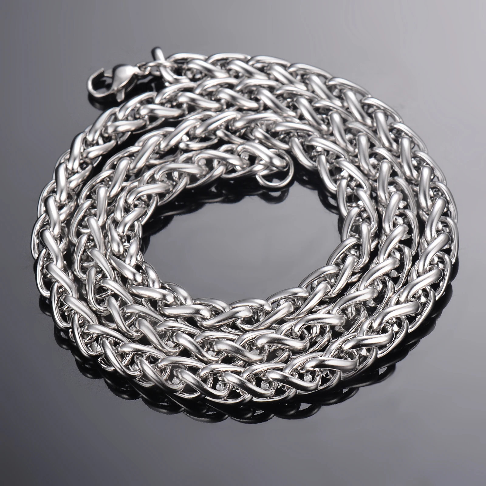 Stainless Steel Necklace 1 piece Width 2.5mm/3mm/4mm/5mm/6mm Keel Link for Men Women