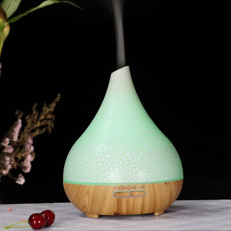 

LEPOID 400ml Aroma Oil Diffuser Wood Electric Humidifier Ultrasonic Air Humidifier Cool Mist Or Essential Oil For Office Home