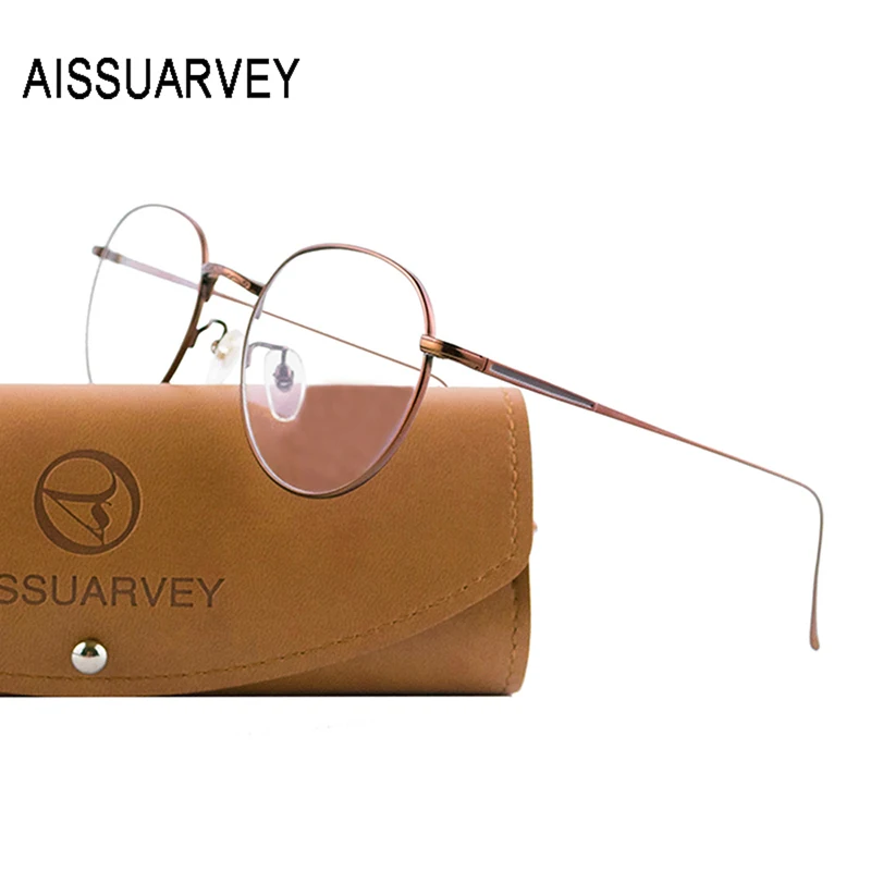 Очки для мужчин и женщин из чистого титана круглые дизайнерские винтажные очки в