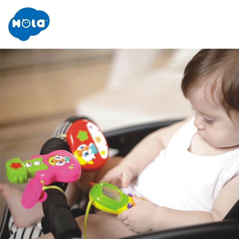 HOLA TOYS 3111A детская погремушка кровать Игрушка Образование Музыка Мобильный телефон для детей Подарки
