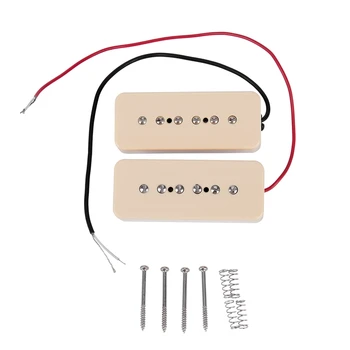 

A Set P90 Electric guitar Soapbar Single Coil Pickups P 90 Soap bar Pickups - yellow