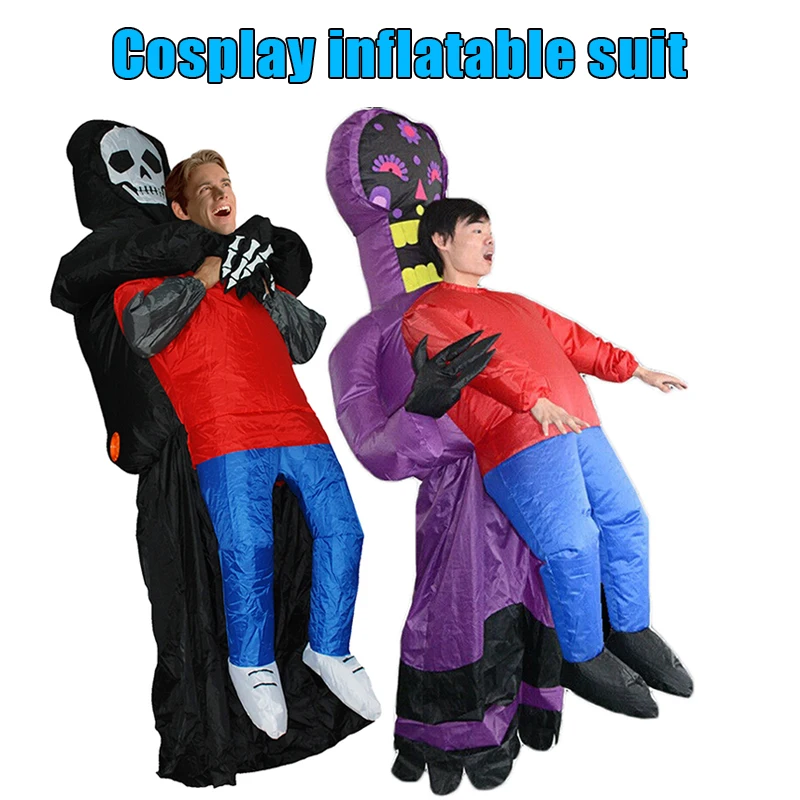

Carrying Human Costume Inflatable Funny Blow Up Suit Cosplay for Halloween Party PAK55