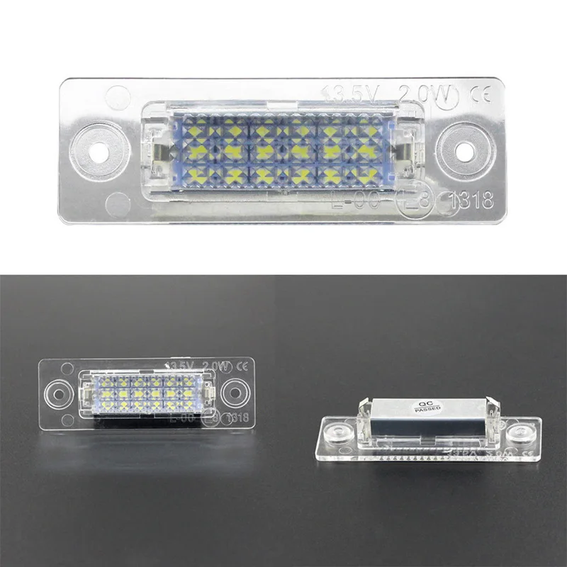 2 шт./пара 18 светодиодный 2835 SMD Подсветка регистрационного номера для Touran для Skoda Superb Golf 5 лицензионный светильник