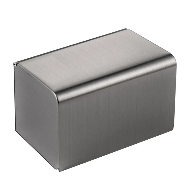 Не перфорированная 304 нержавеющая сталь квадратная коробка для салфеток держатель для туалетной бумаги водонепроницаемый для туалетной бумаги бумажный ящик