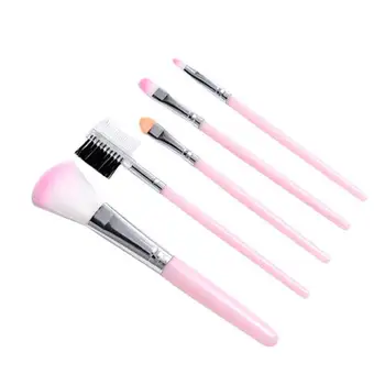 

5 Pcs Makeup Brushes Set Foundation Powder Blush Eyeshadow Concealer Lip Eye Make Up Brush Cosmetics Beauty Tool Kit