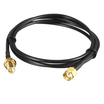 

uxcell Antenna Extension Cable RP-SMA Male to RP-SMA Female Low Loss RG174 3 ft