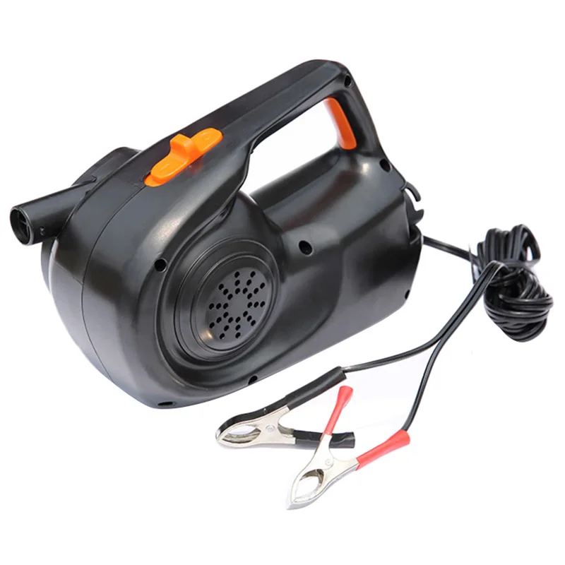 NEW-12V 100W Car Rechargable Pump Electric Inflatable Air Pump For Kayak Boat Air Cushions Ball