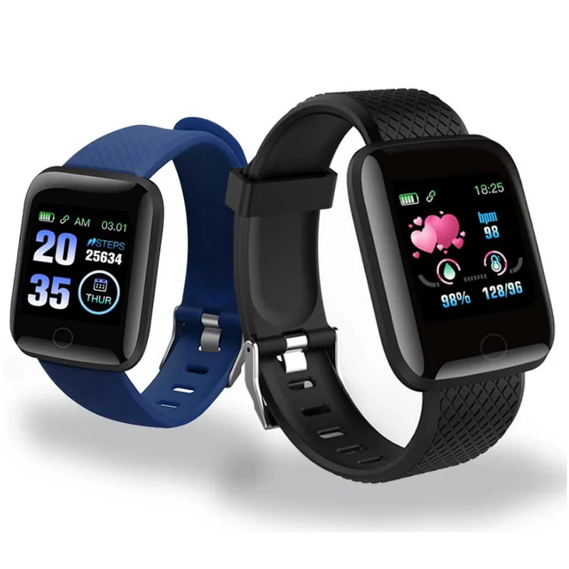 D13 Smart Watches 116 Plus Heart Rate Watch Wristband Sports Band Waterproof Smartwatch Android A2 |