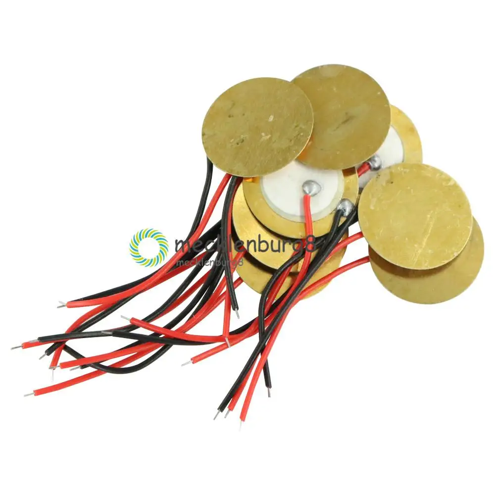 10PCS X 15mm Piezo Elements buzzer Sounder Sensor Trigger Drum Disc