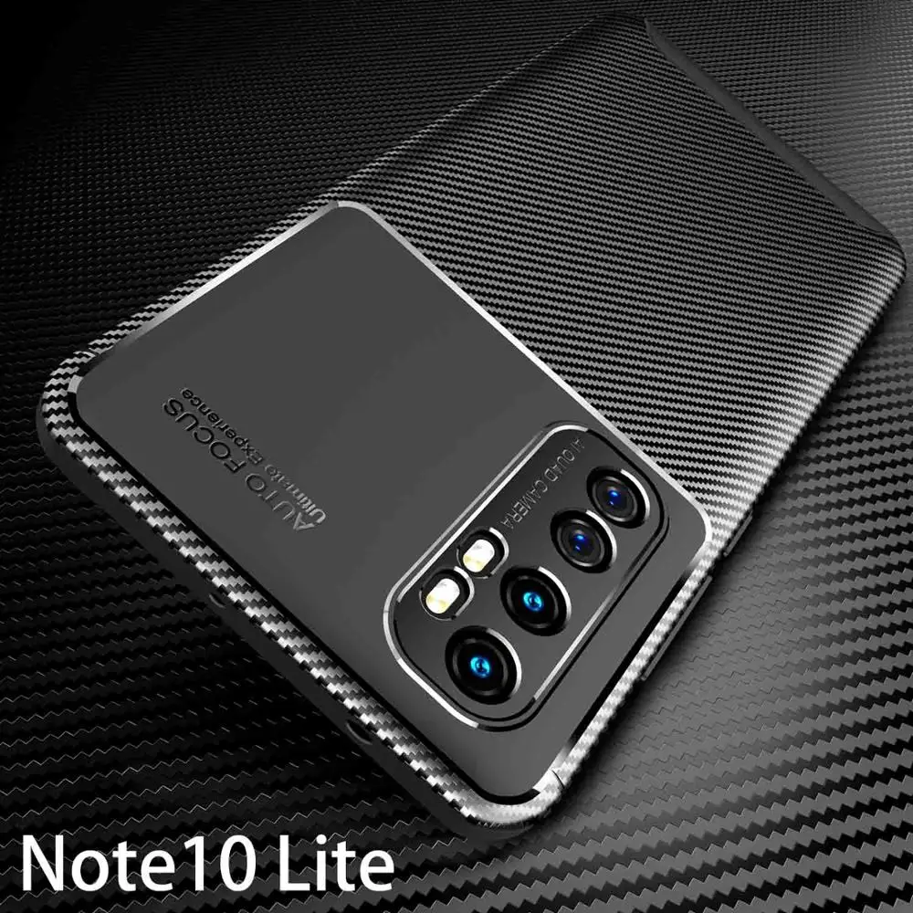 Чехол для xiaomi note10 lite задняя крышка ksiomi note 10 Lite защитные аксессуары мягкий матовый