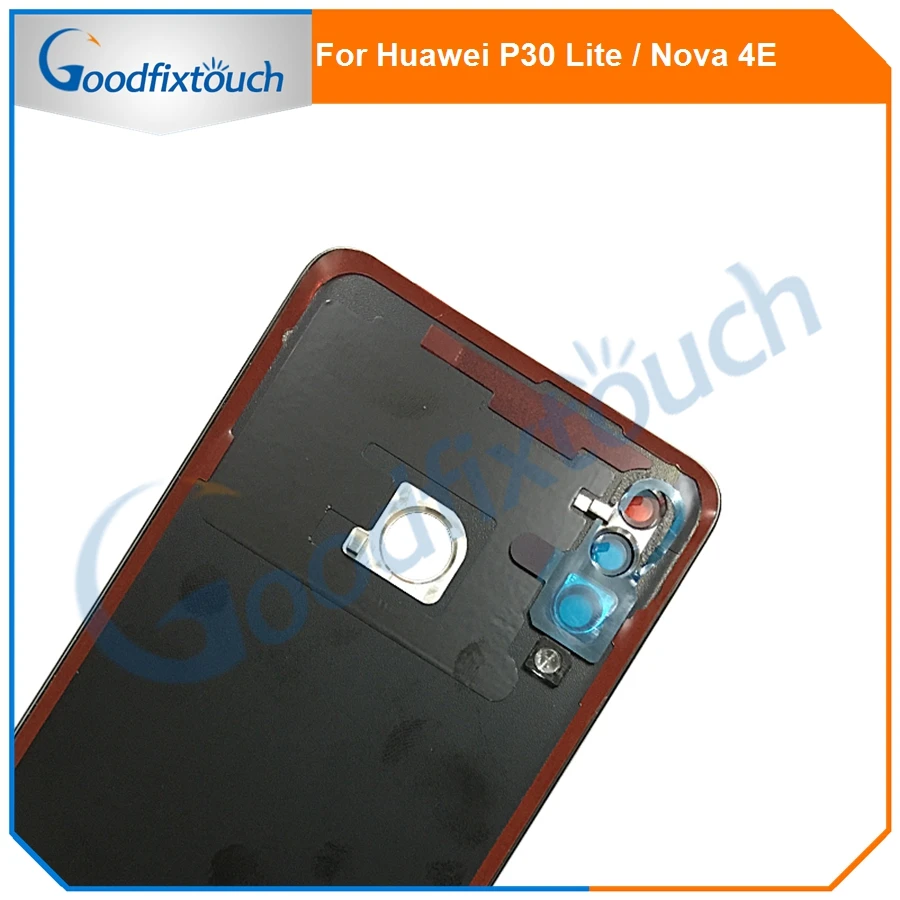 Крышка аккумулятора для huawei P30 Lite/Nova 4E P30Lite задняя крышка корпуса задней двери чехол с объективом камеры запасные части