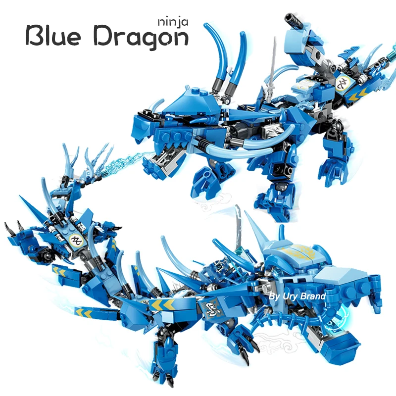 Джей Flying Blue ниндзя Дракон боевые мех серии 2in1 Набор фигурок модель &quotСделай
