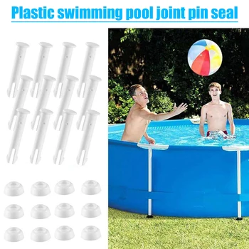 

12/24 Pcs Plastic Pool Joint Pins Set for 10 12 ft Above Ground Swimming Pool RT88