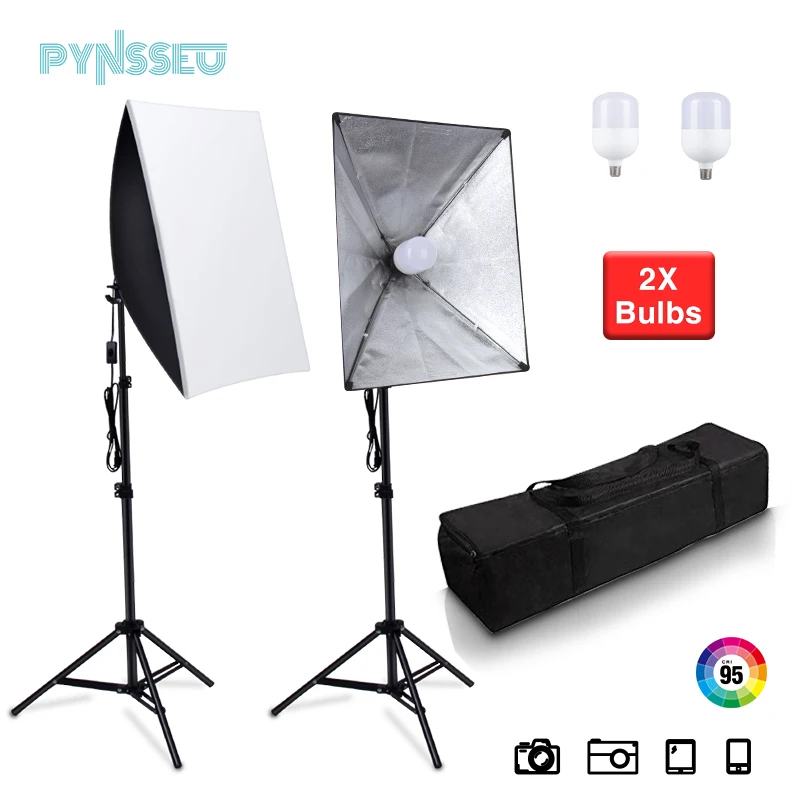 Профессиональный софтбокс PYNSSEU освещение для фото 50x70 см студийное оборудование