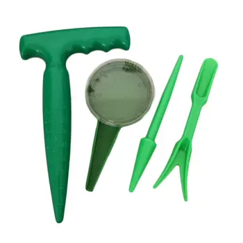 

Adjustable Garden Seed Sower Seed Dispenser Planter Seeder Sowing Device Device Puncher Seeding Cutting 4 Sets