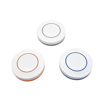 

KTNNKG 433Mhz Wireless Remote Control 1 Button Round Remote Control Switch Feel Free To Paste EV1527 Chip Learning Type