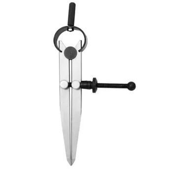 

Professional Pitch Gauge Line Ruler Divider Caliper Compass Scriber Circle Drawing 150mm For Solid And Plane Precis