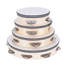 Горячая " Музыкальные инструменты Тамбурин барабан детские развивающие Тамбурин круглый перкуссия для KTV вечерние танцевальные игрушки