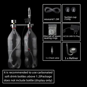 

Aquarium DIY CO2 System Generator Kit Bubble Counter Plants Diffuser with Solenoid Valve Fish Tank Regulator Accessories
