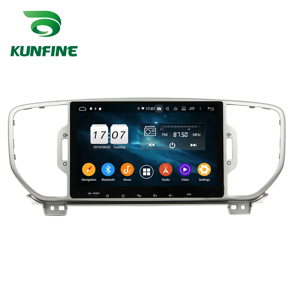 Top Android 9.0 Octa Core 4GB RAM 64GB Rom Car DVD GPS Multimedia Player Car Stereo Deckless For KIA Sportage 2016 Radio Wifi 1
