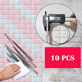 

3D Wall Stickers Imitation Brick Bedroom Decor Waterproof Self-adhesive Wallpaper for Home Living Room Kitchen TV Backdrop Decor