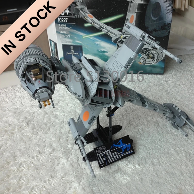 

In Stock 05045 The B-wing Star fighter 1487pcs Star Movie Wars Model Building Blocks Compatible with 10227 Toys