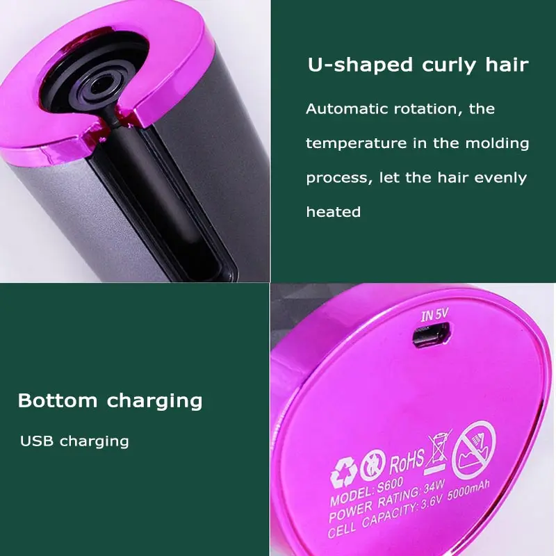 Automatic Hair Curler Cordless