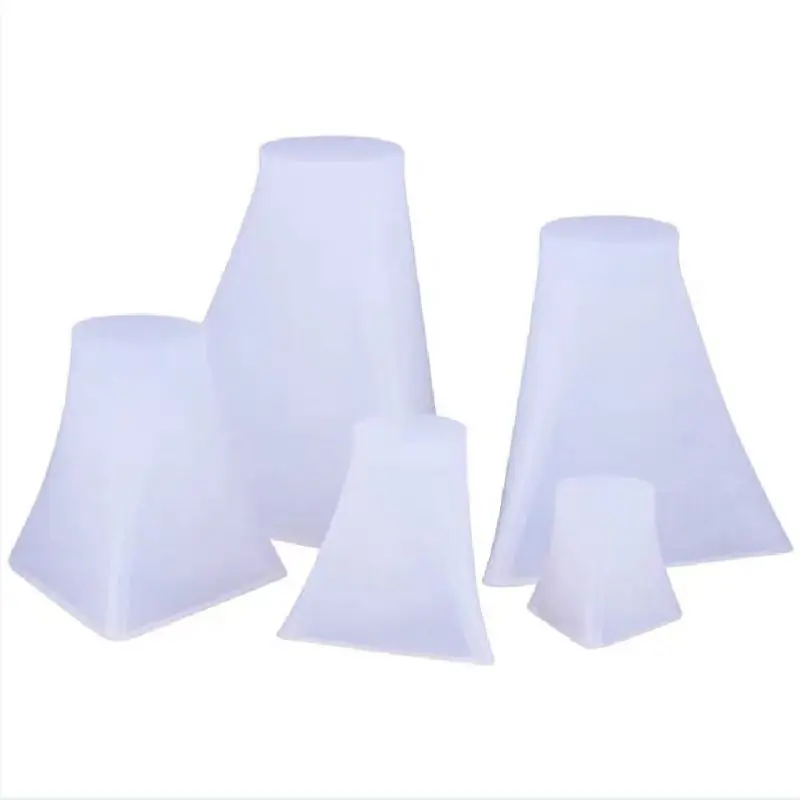 

C90C 5Pcs Pyramid Silicone Molds Resin Casting Mold Orgone Pyramid Mold Jewelry Tools