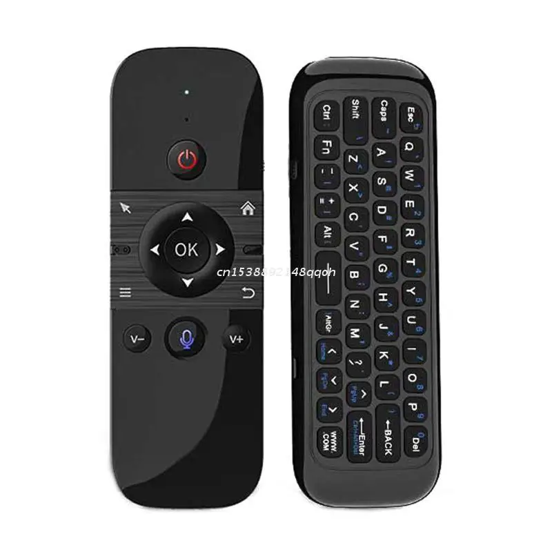 77JC M8 Backlit Air Mouse Smart Voice Remote Control 2.4G RF Wireless Keyboard Air Mouse IR learning Gyro Sensing types of computer mouse Mice