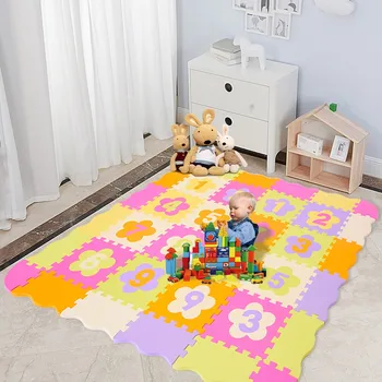 

Baby Play Mat with Fence Interlockin Foam Floor Tiles With Crawling Mat