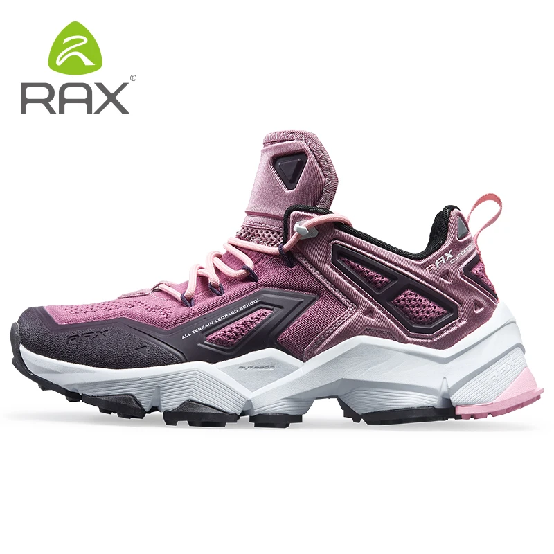 RAX Running Shoes Men&Women Outdoor Sport Shoes Breathable Lightweight Sneakers Air Mesh Upper Anti-slip Natural Rubber Outsole