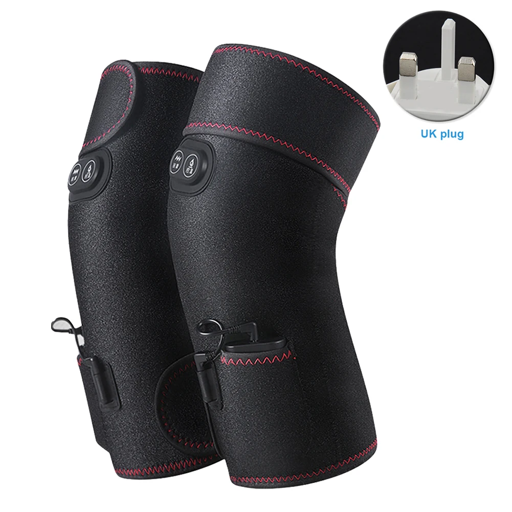 

Arthritis Knee Brace Massage Winter Warm Electric Heating Elder Adult Sleeve Adjustable Temperature Pain Relief Support Therapy