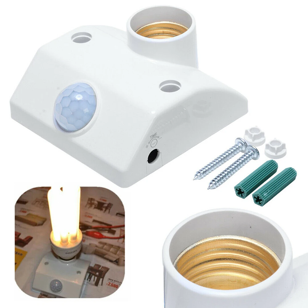 E27 Infrared PIR Sensor Motion Detector Light Lamp Bulb Socket Holder