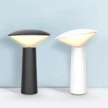 

The Eyecare Table Lamps Gold Chargeable Led Night Lights Bedroom USB Port Battery Desk Stand Light Fixtures Restaurant Home