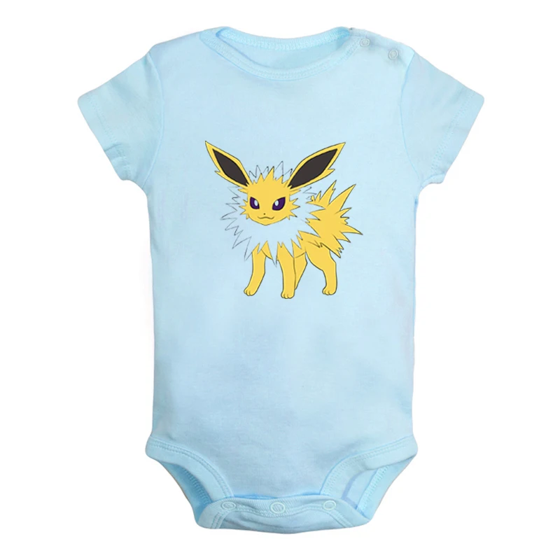 Милый покемон Espeon из анимационного сериала "Flareon Glaceon Jolteon для новорожденных, для маленьких мальчиков Комплекты для девочек спортивный костюм с принтом для малышей, спортивный костюм, гимнастический костюм, одежда