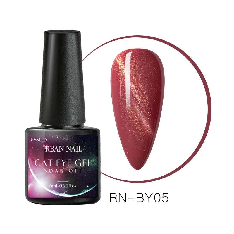 Q01816 RBAN NAIL 6 мл Цветной Гель-лак для ногтей кошачий глаз замачиваемый Гель-лак для ногтей долговечный кошачий глаз УФ-Гель-лак для маникюра ногтей - Цвет: Q01816