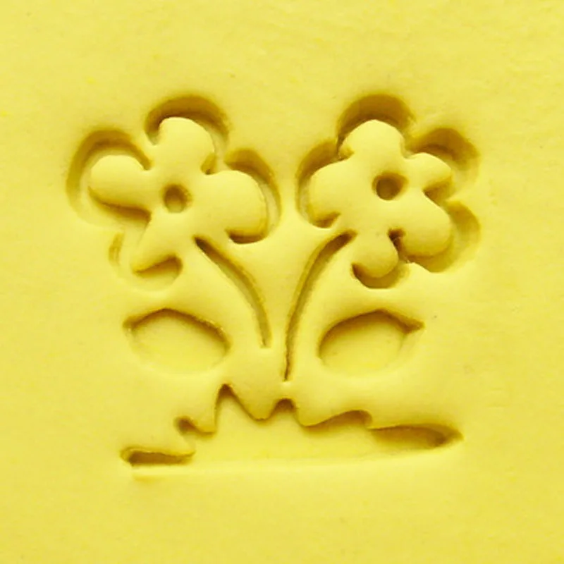 Transparent Acrylic Soap Making Stamp, Mini Rose, Sunflower Pattern, Seal Chapter, DIY, Handmade