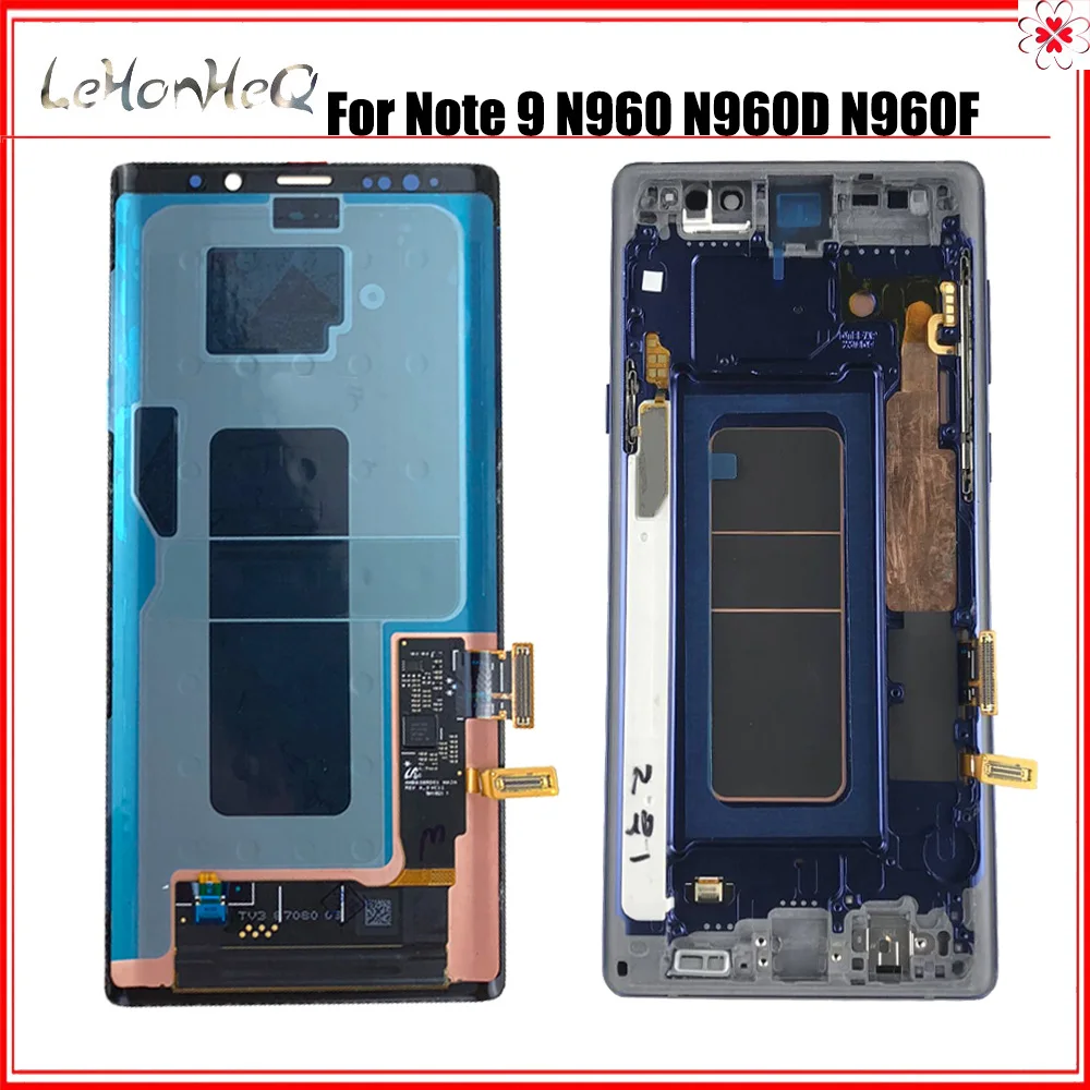 Оригинальный 6 4 &quotЖК дисплей с рамкой для samsung Galaxy Note 9 N960 N960F N960D N960DS ЖК кодирующий