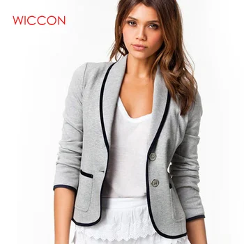 

2019 Autumn Women Suits & Jackets Long Sleeve Slim Business Suit One Button White Black Women Jacket Coat Plus Size 6XL