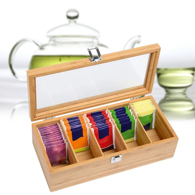 Organizador de infusiones de bambú