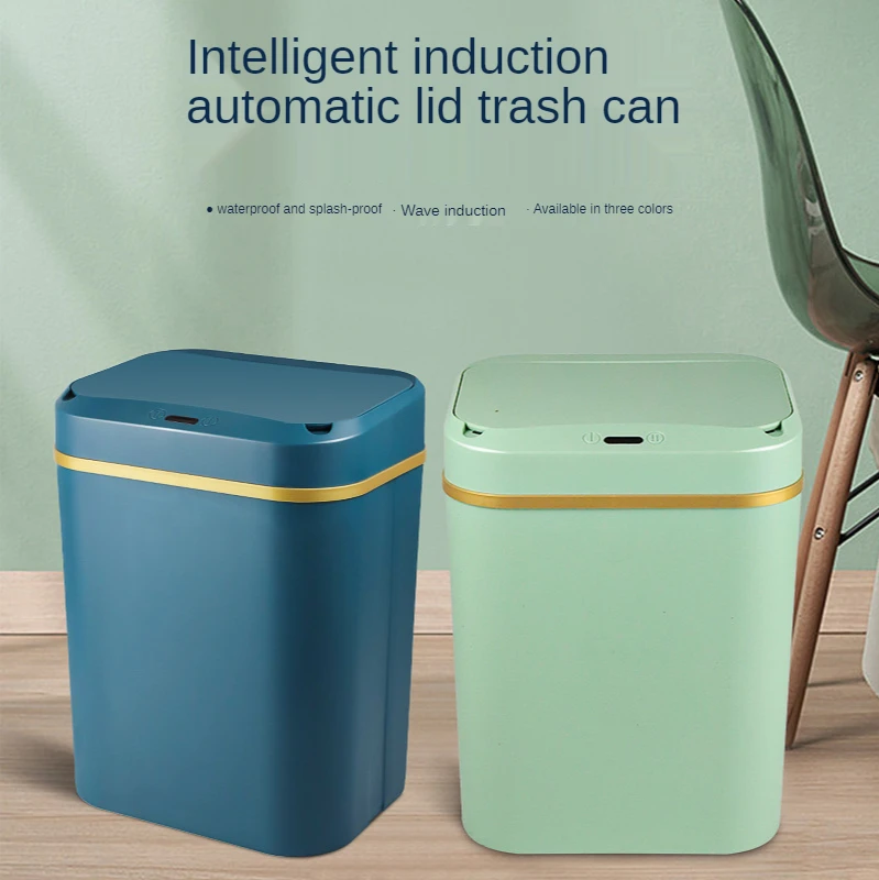 

12l Smart Sensor Trash Can Large-Capacity Household Storage Bucket Kitchen Bathroom Automatic Sensor Garbage Can Cleaning Tool