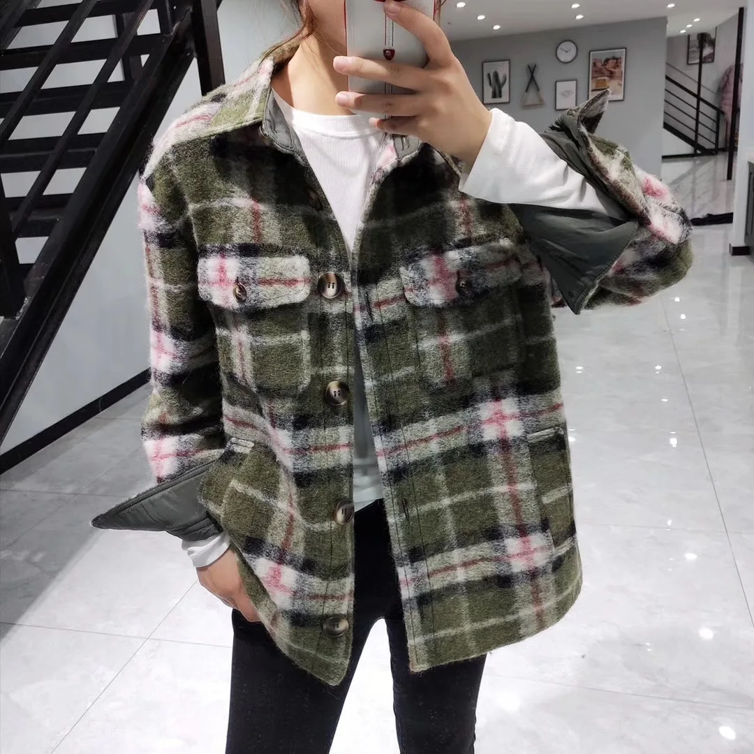 6923 повседневное клетчатое пальто в японском стиле Mori Girl