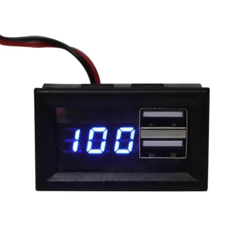 12 В индикатор емкости батареи индикатор напряжения измеритель мощности с QC 2,0 3,0 Быстрая зарядка USB выход
