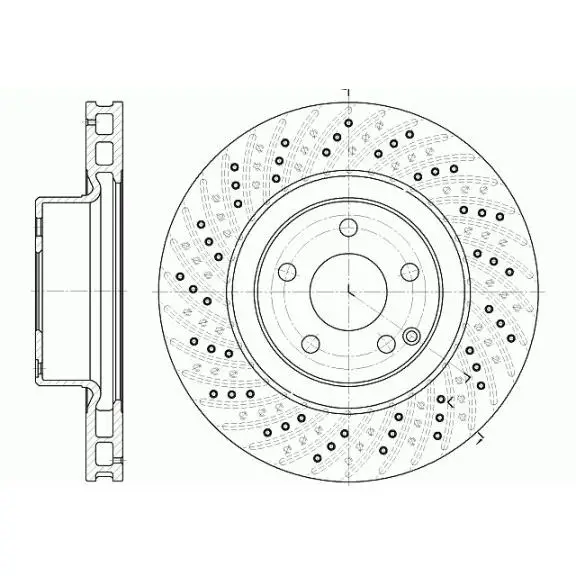 Диск тормозной передний MB W220 4.3-4.0CDi 98 REMSA 6780.10