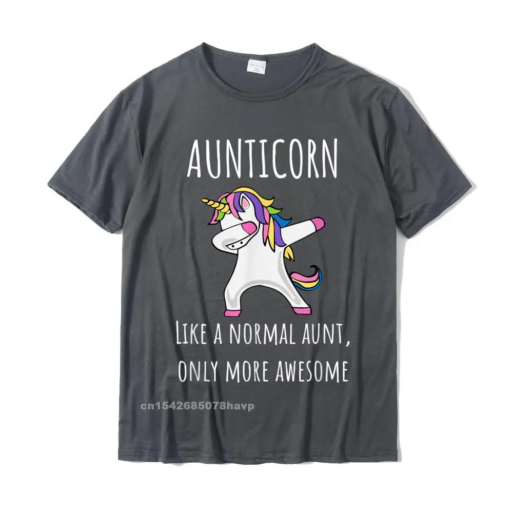 Group Fashionable Tops Tees Short Sleeve for Men 100% Cotton Summer Fall Round Neck Tshirts cosie Tee-Shirt Fashionable Aunticorn Like An Aunt Only Awesome Dabbing Unicorn T-Shirt T-Shirt__141. carbon